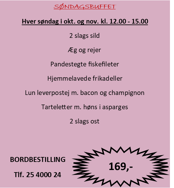 soendagsbuffet